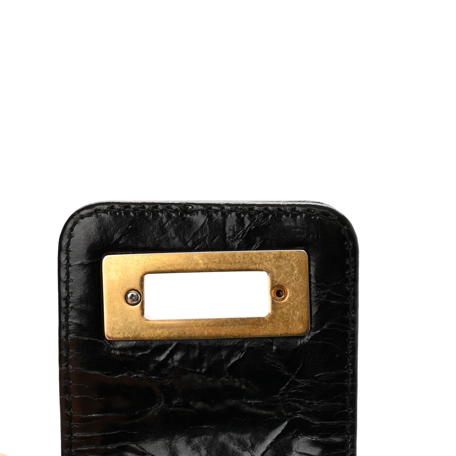 Chanel Glazed Crackled Calfskin Small Reissue Tote Black 11 of 11