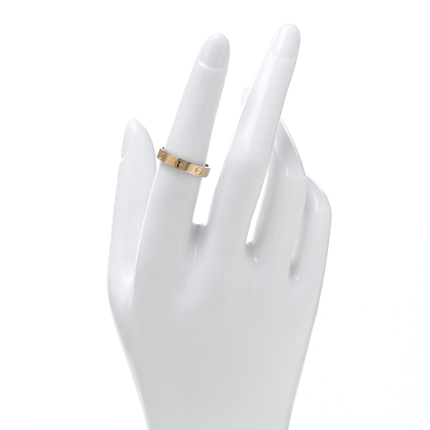 Cartier 18K Yellow Gold 3.5mm LOVE Wedding Band Ring 53 6.5 2 of 5