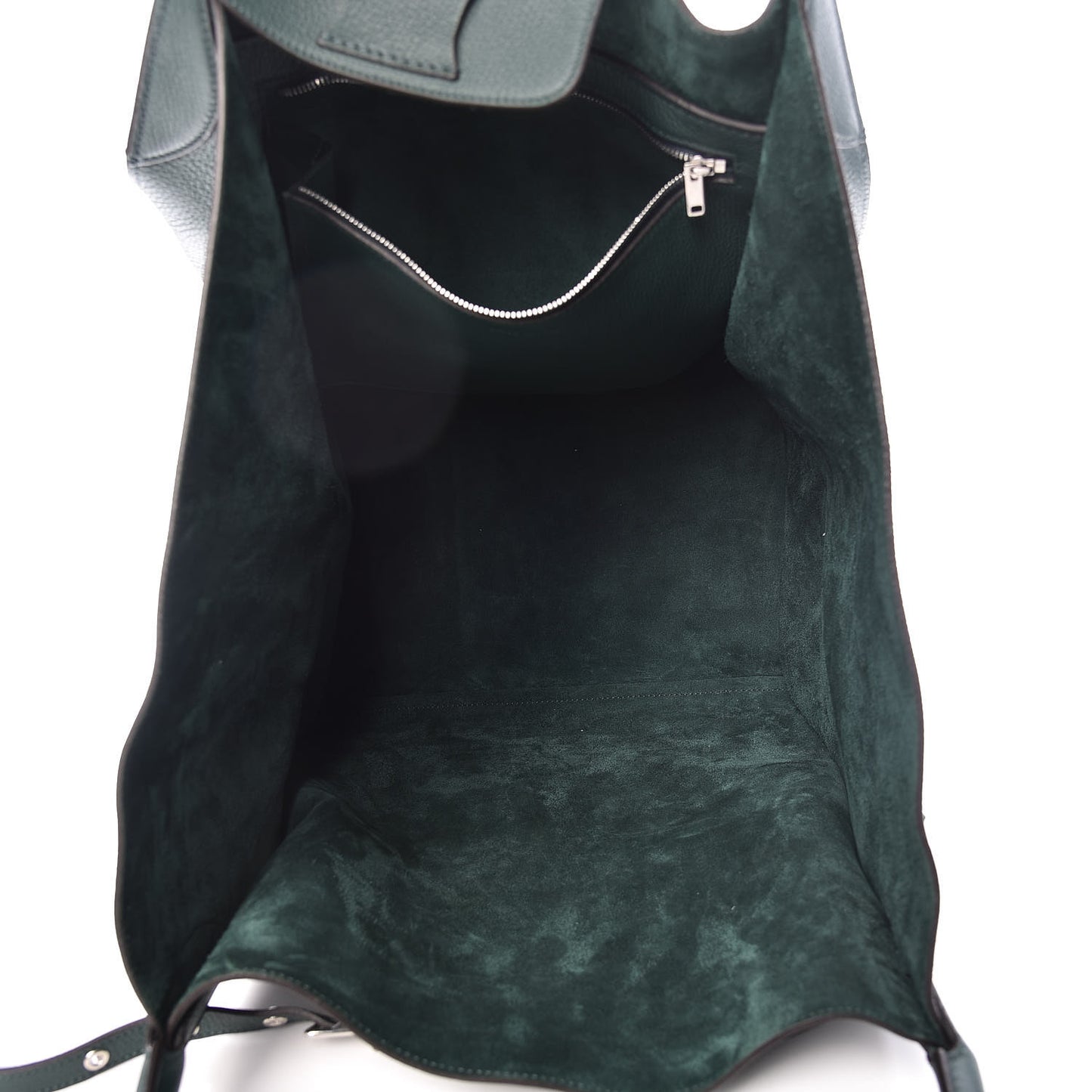 Supple Calfskin Medium Big Bag Dark Green