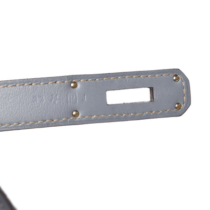 Hermes Veau Swift Sac Berline 28 Bleu Lin 7 of 9