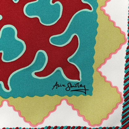 Hermes Silk Appaloosa Des Steppes Scarf 90 Creme Black Vert 6 of 6
