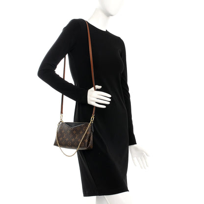 Louis Vuitton Monogram Pallas Clutch Black 2 of 8