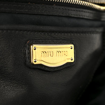Miu Miu Nappa Matelasse Top Handle Black 6 of 11