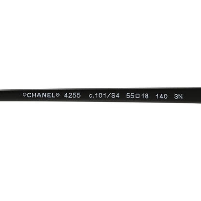 Chanel Metal Cat Eye Sunglasses 4255 Black 5 of 12