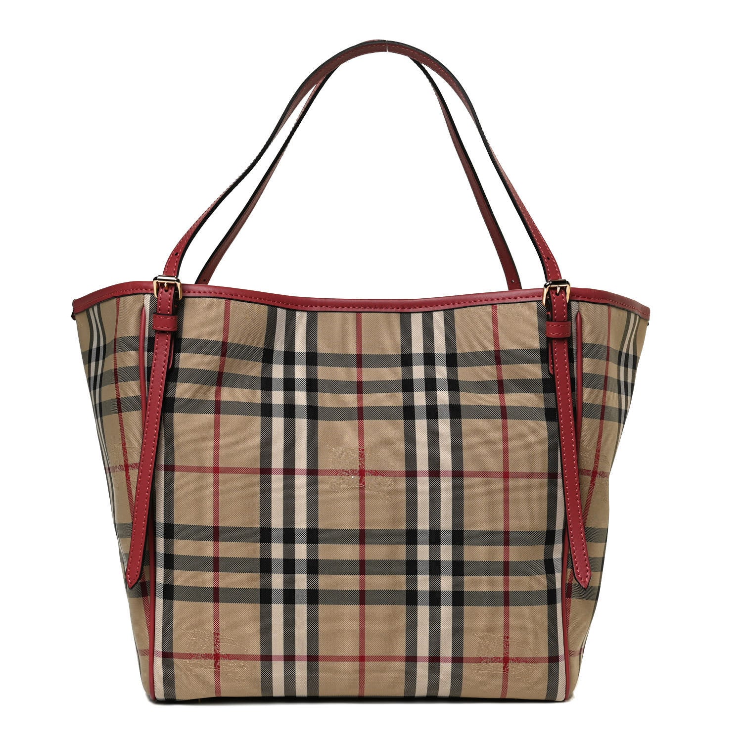 Burberry House Check Small Canterbury Tote Antique Rose 1 of 11