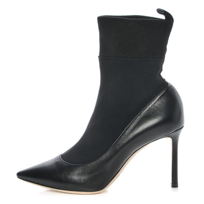 Jimmy Choo Nappa Stretch Fabric Brandon 85 Ankle Sock Boots 36.5 Black 1 of 12
