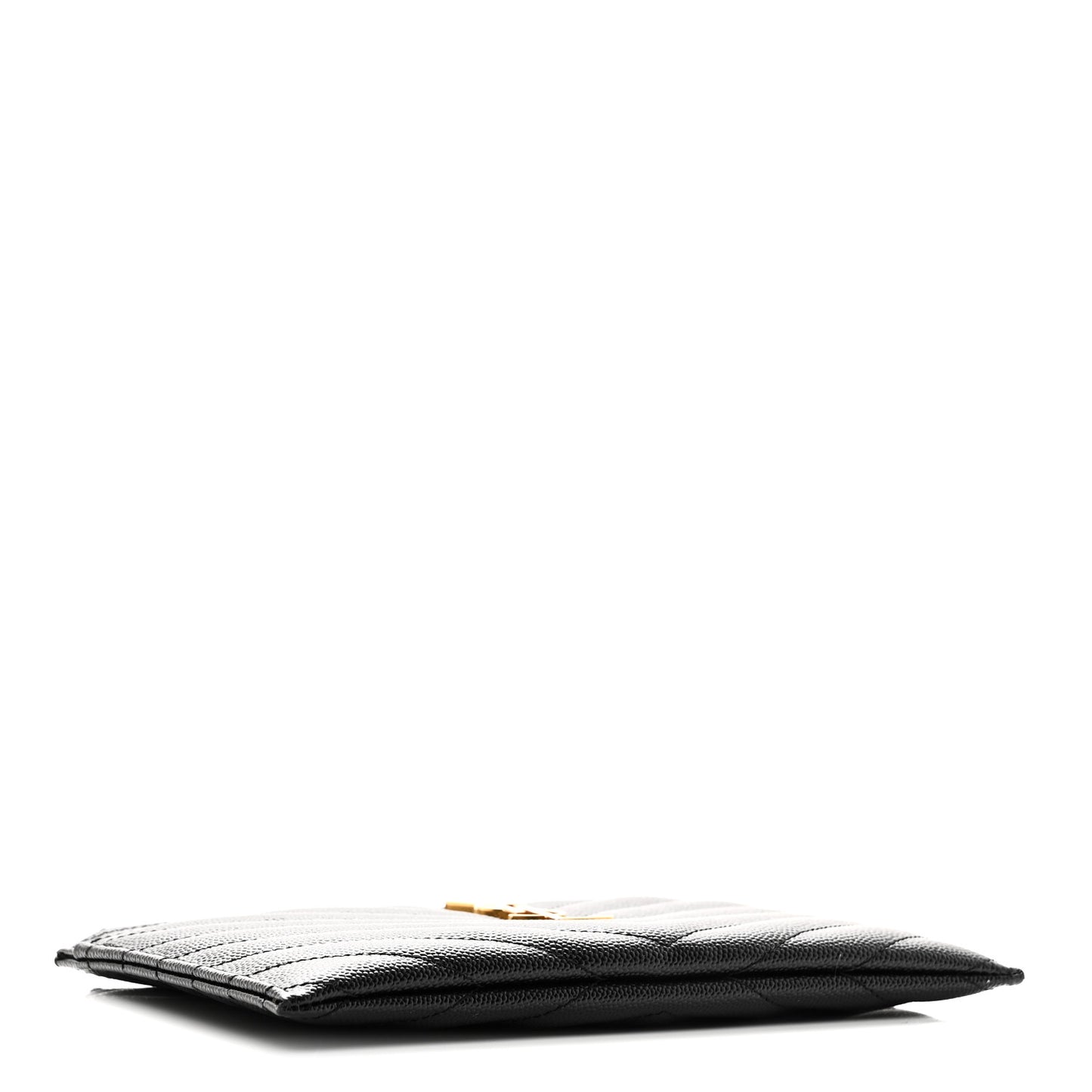 Grain De Poudre Chevron Monogram Bill Pouch Black