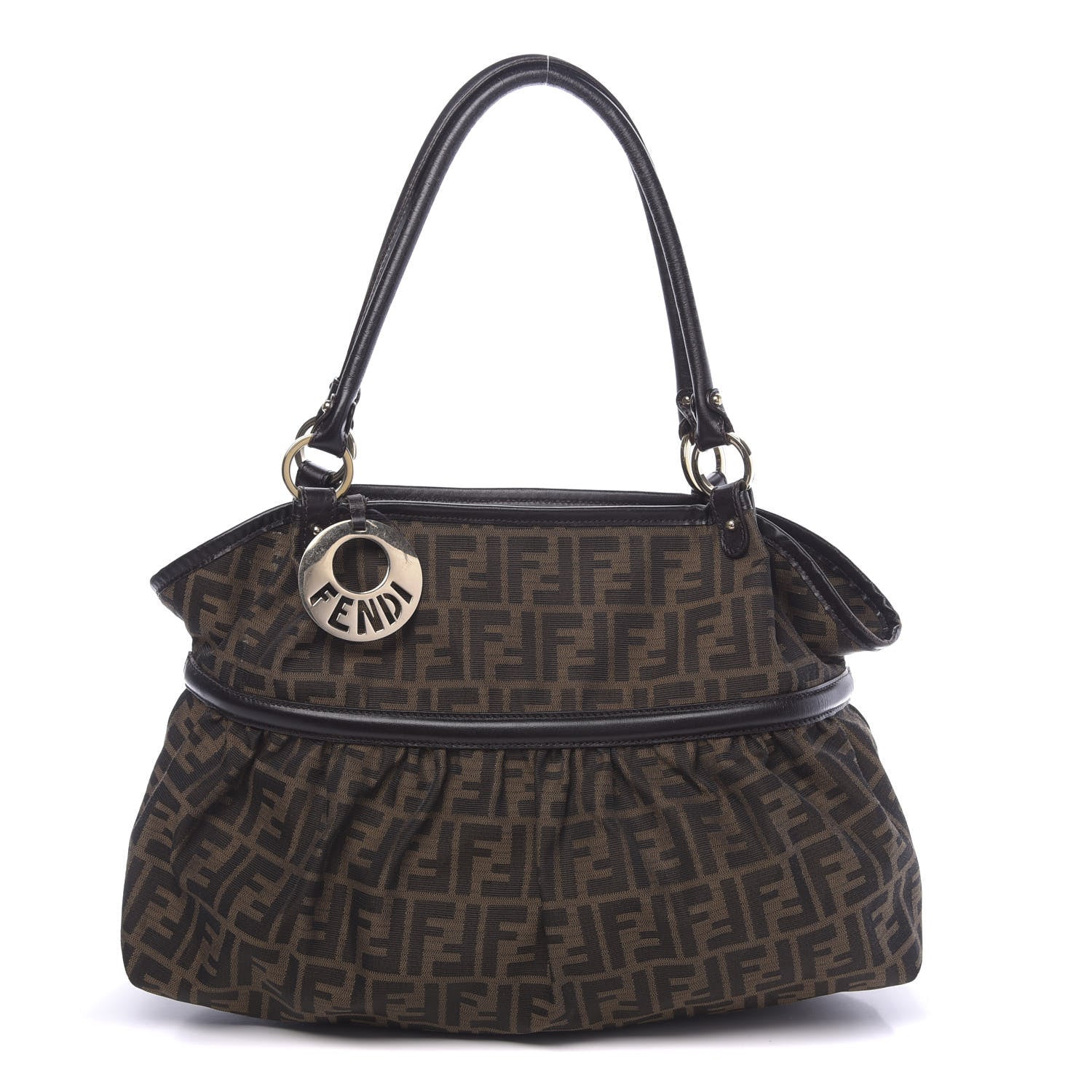 Fendi Zucca Large Chef Shopper Tote Tobacco 1 of 13