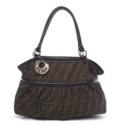 Fendi Zucca Large Chef Shopper Tote Tobacco 1 of 13