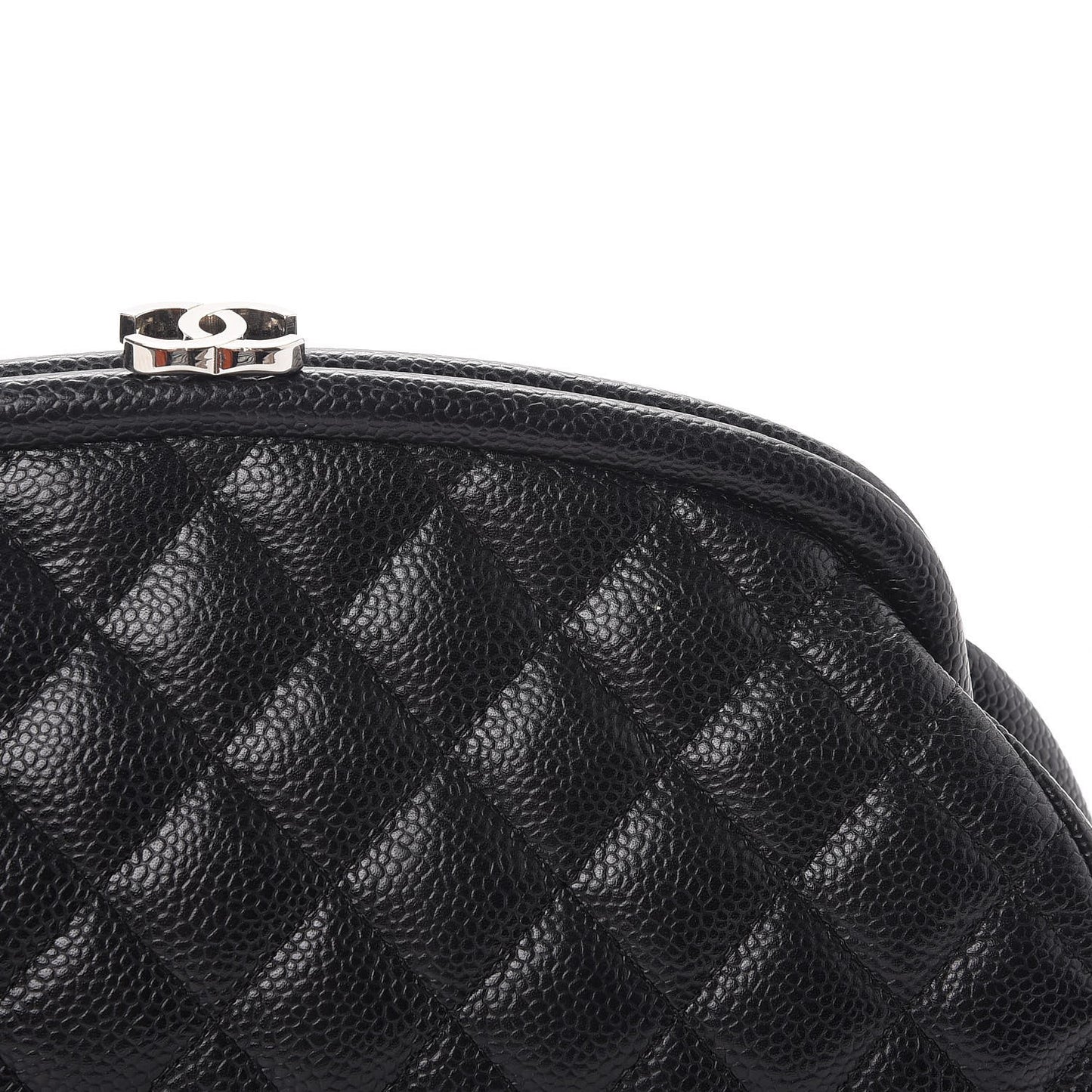 Caviar Quilted Timeless Clutch Black