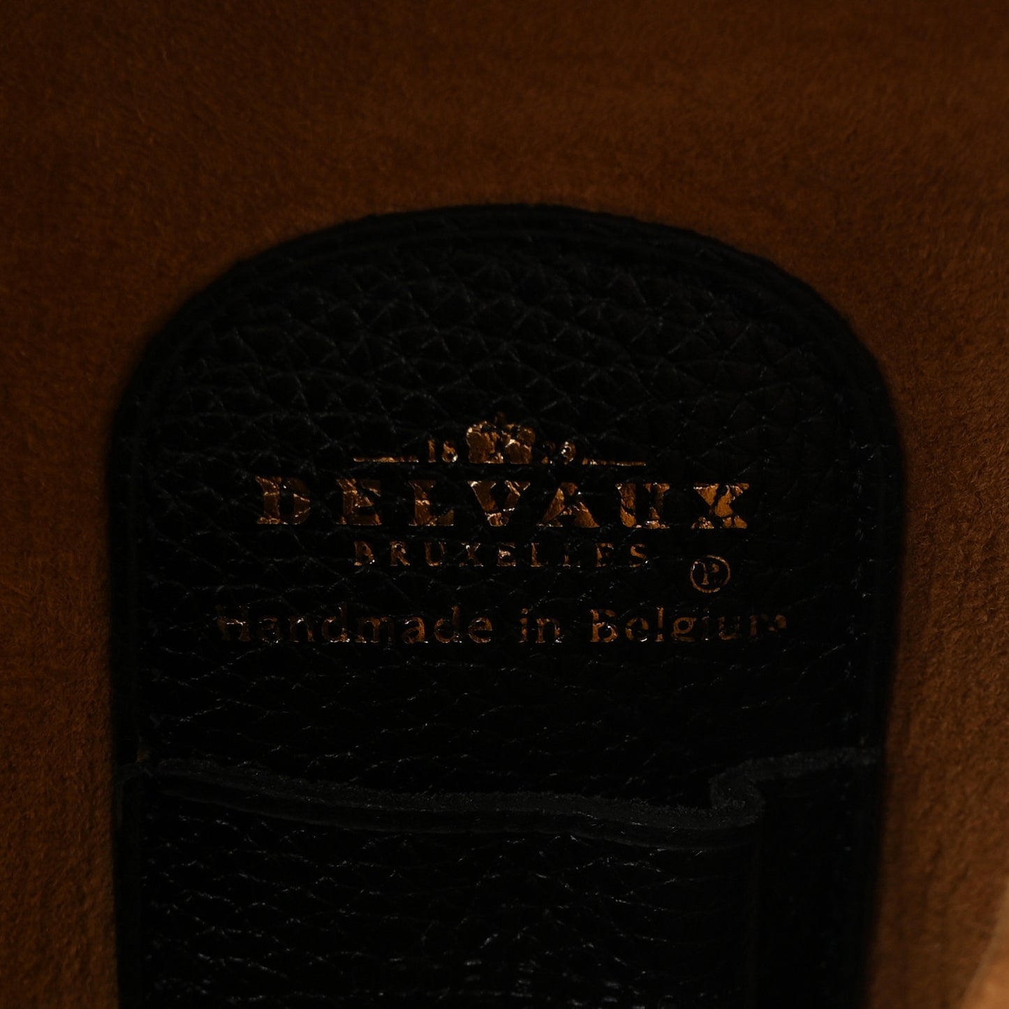 Grained Calfskin Shoulder Bag Black