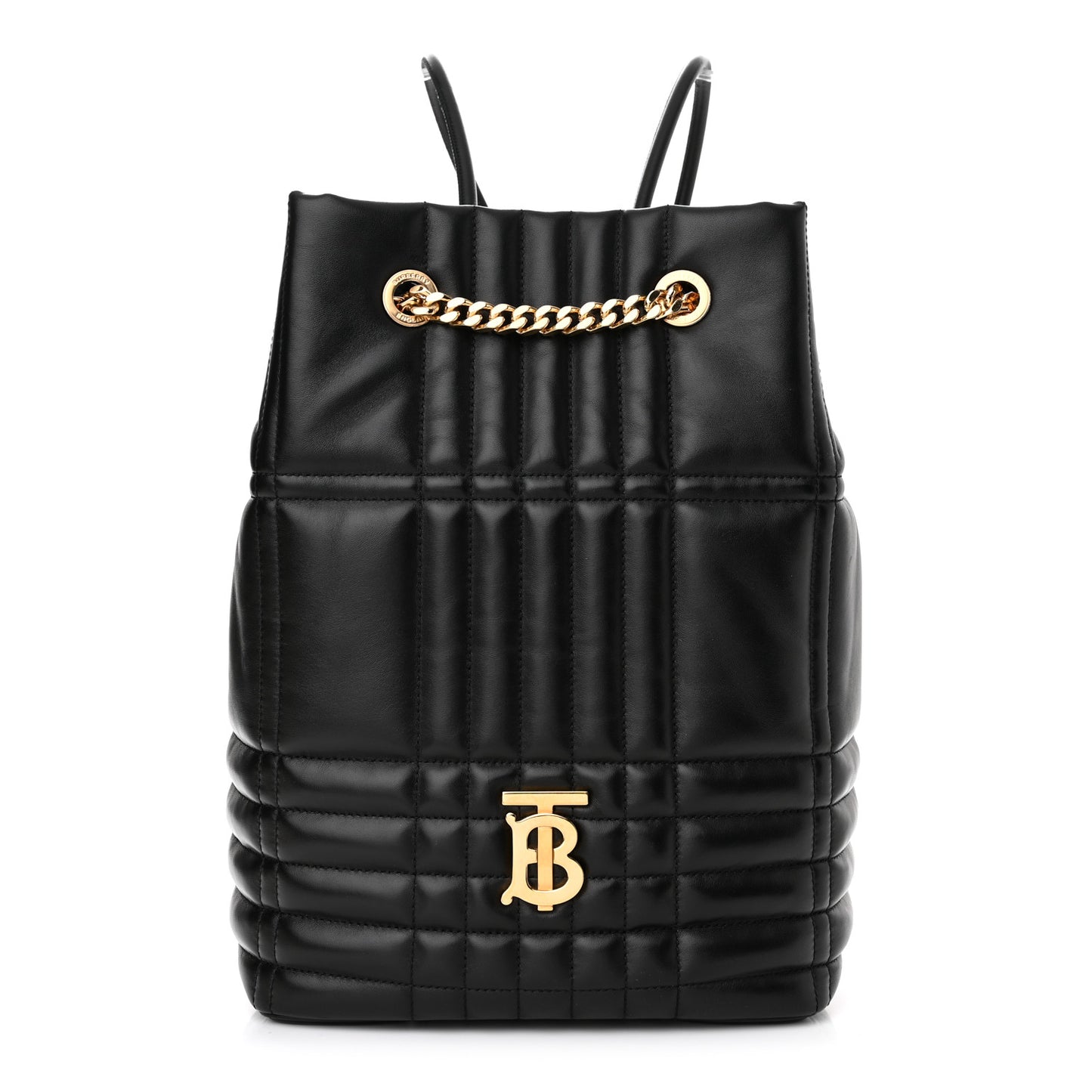 Lambskin Quilted Medium Lola Backpack Black