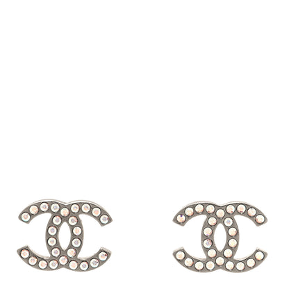 Chanel Iridescent Crystal CC Earrings Multicolor 1 of 4
