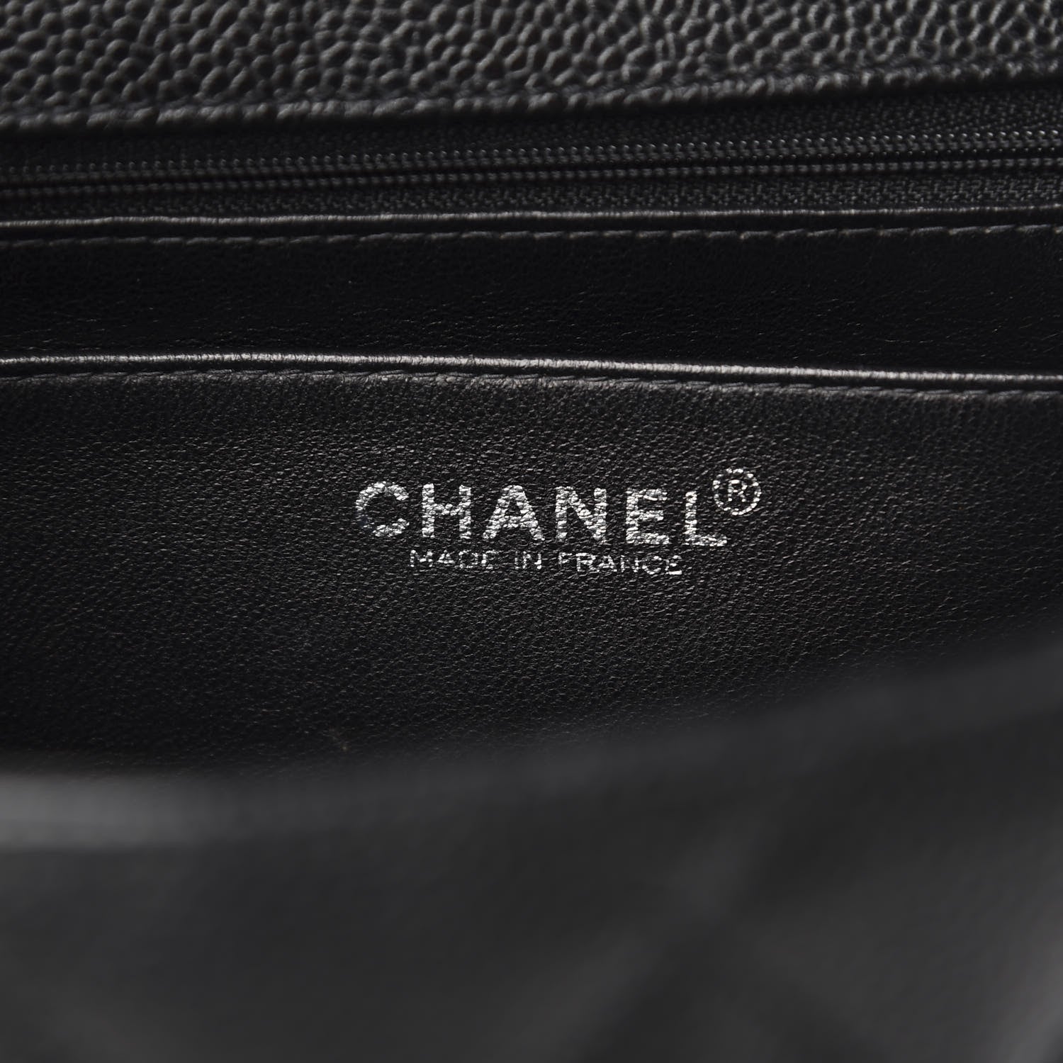 Chanel Caviar Quilted Jumbo Kelly Flap Black 6 of 10