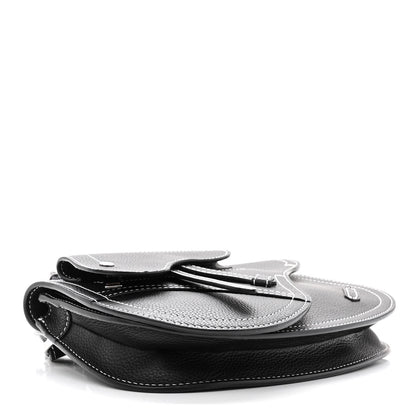 Christian Dior X KAWS Grained Calfskin Saddle Pouch Black 4 of 9
