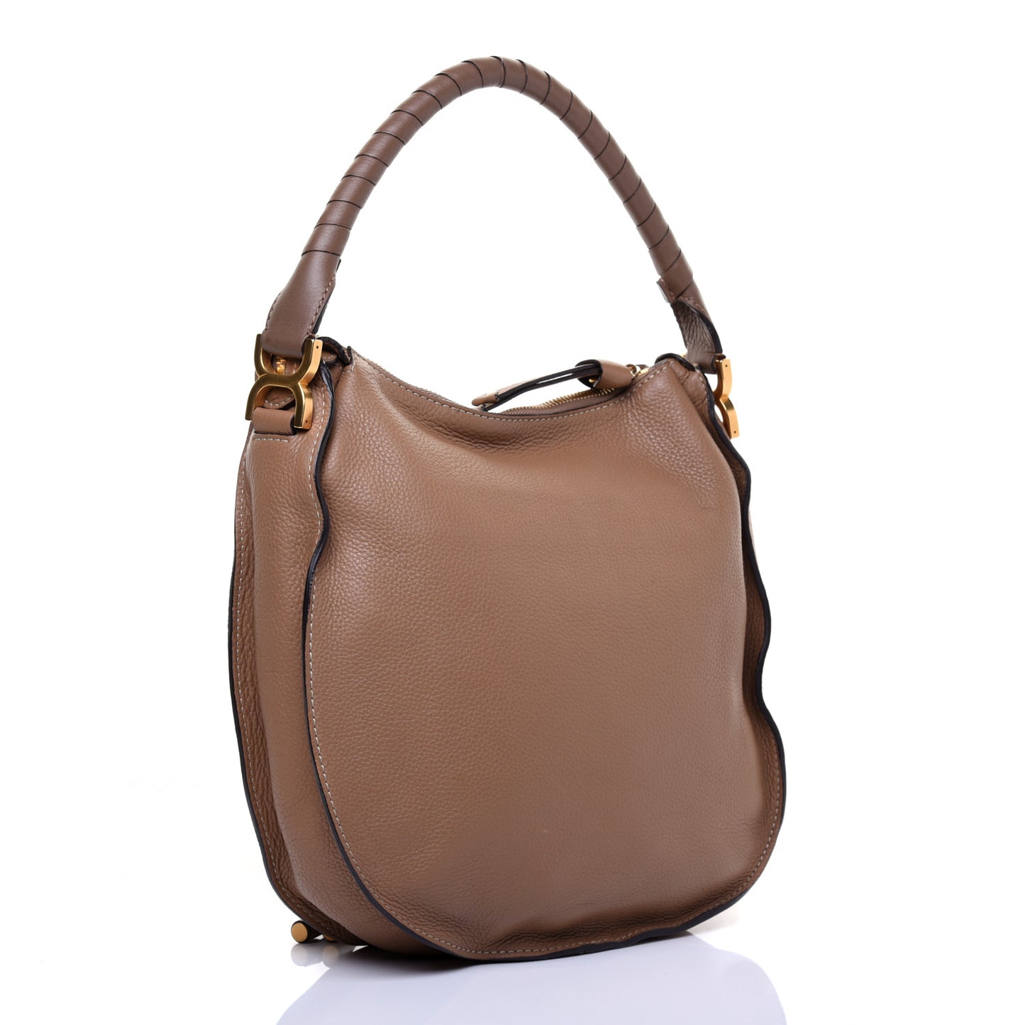 Calfskin Medium Marcie Hobo Nut