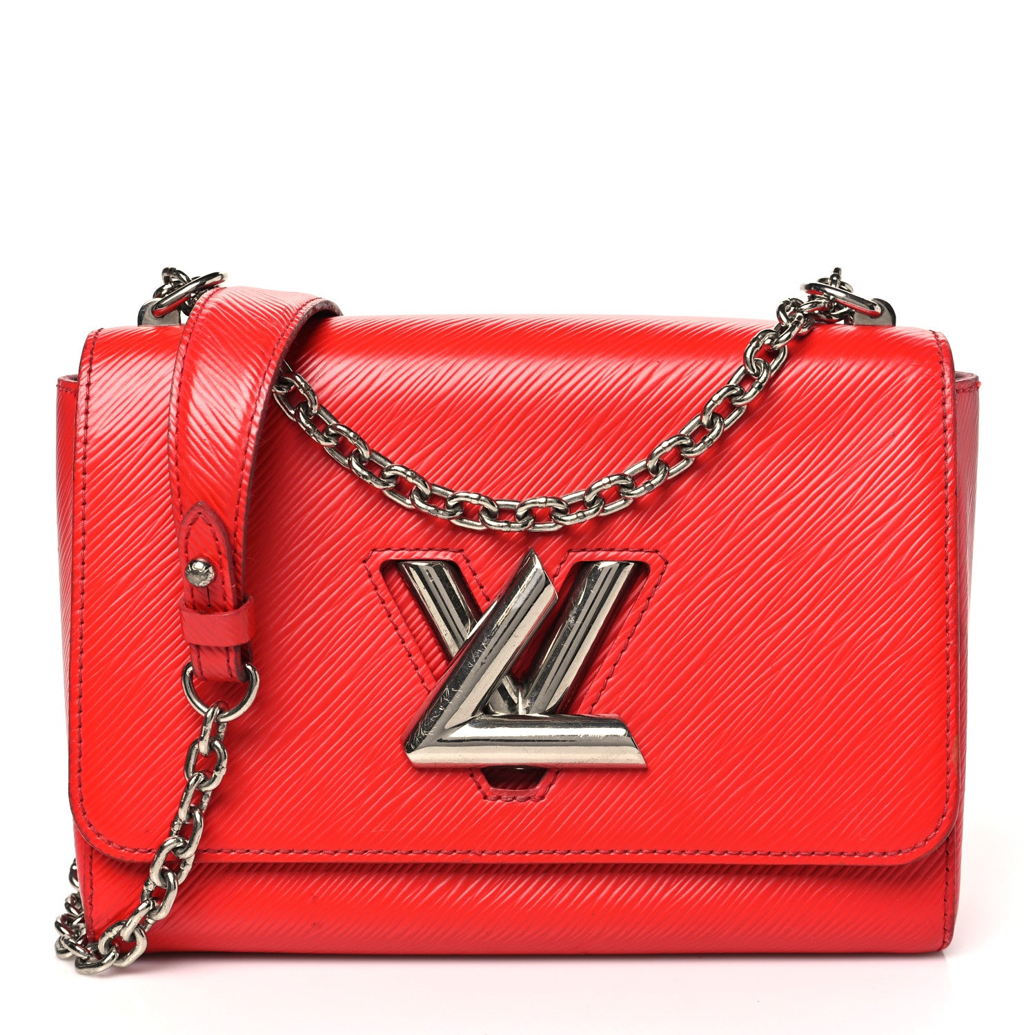 Louis Vuitton Epi Twist Shoulder Bag MM Coquelicot 1 of 15