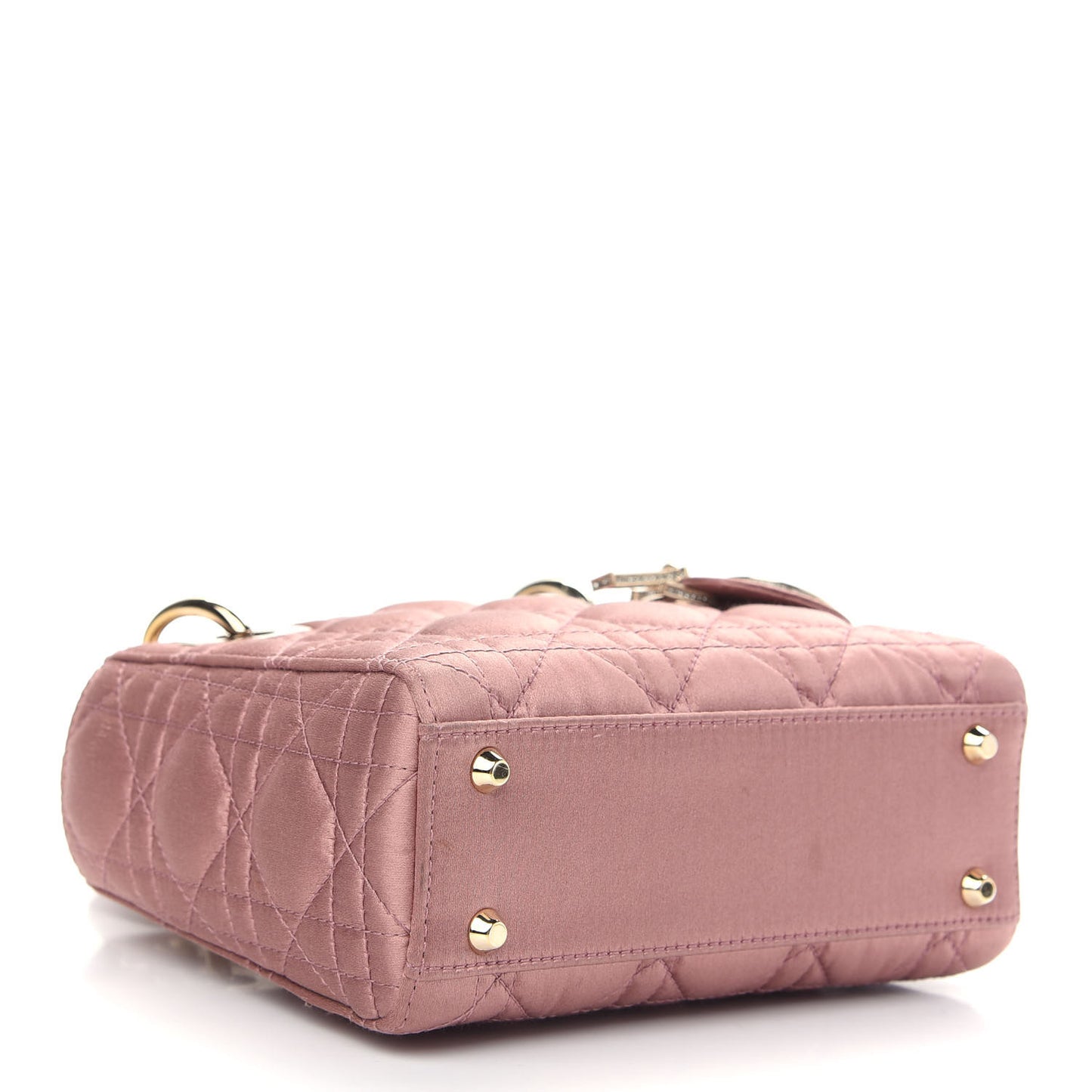 Satin Swarovski Crystal Cannage Mini Lady Dior Pink