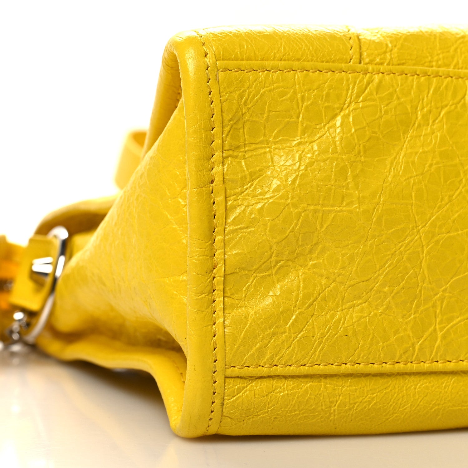 Balenciaga Agneau Classic Silver Hardware City S Jaune Soleil 10 of 11