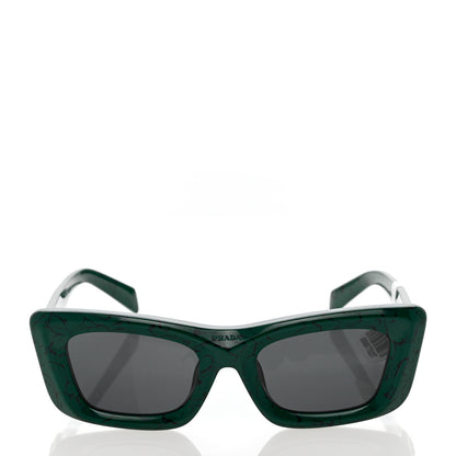 Prada Acetate Symbole Sunglasses SPR 13Z Green 2 of 8