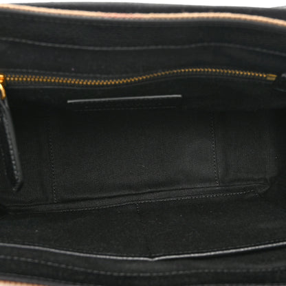 Burberry Canvas Mega Check Small Baildon Messenger Bag Black 5 of 9