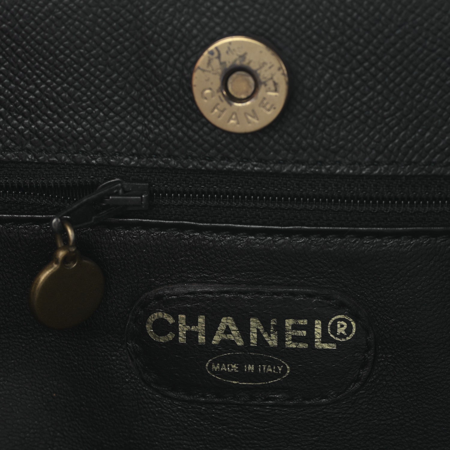 Chanel Caviar Shoulder Bag Black 6 of 9
