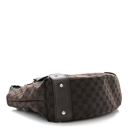 Gucci Monogram Small Pelham Shoulder Bag Black Brown 4 of 11