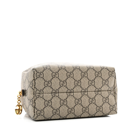 Gucci Soft GG Supreme Monogram Calfskin Medium Ophidia Cosmetic Case Beige Ebony New Acero 4 of 8