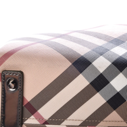 Burberry Patent Supernova Check Stanton Tote Dark Nickel 20 of 24