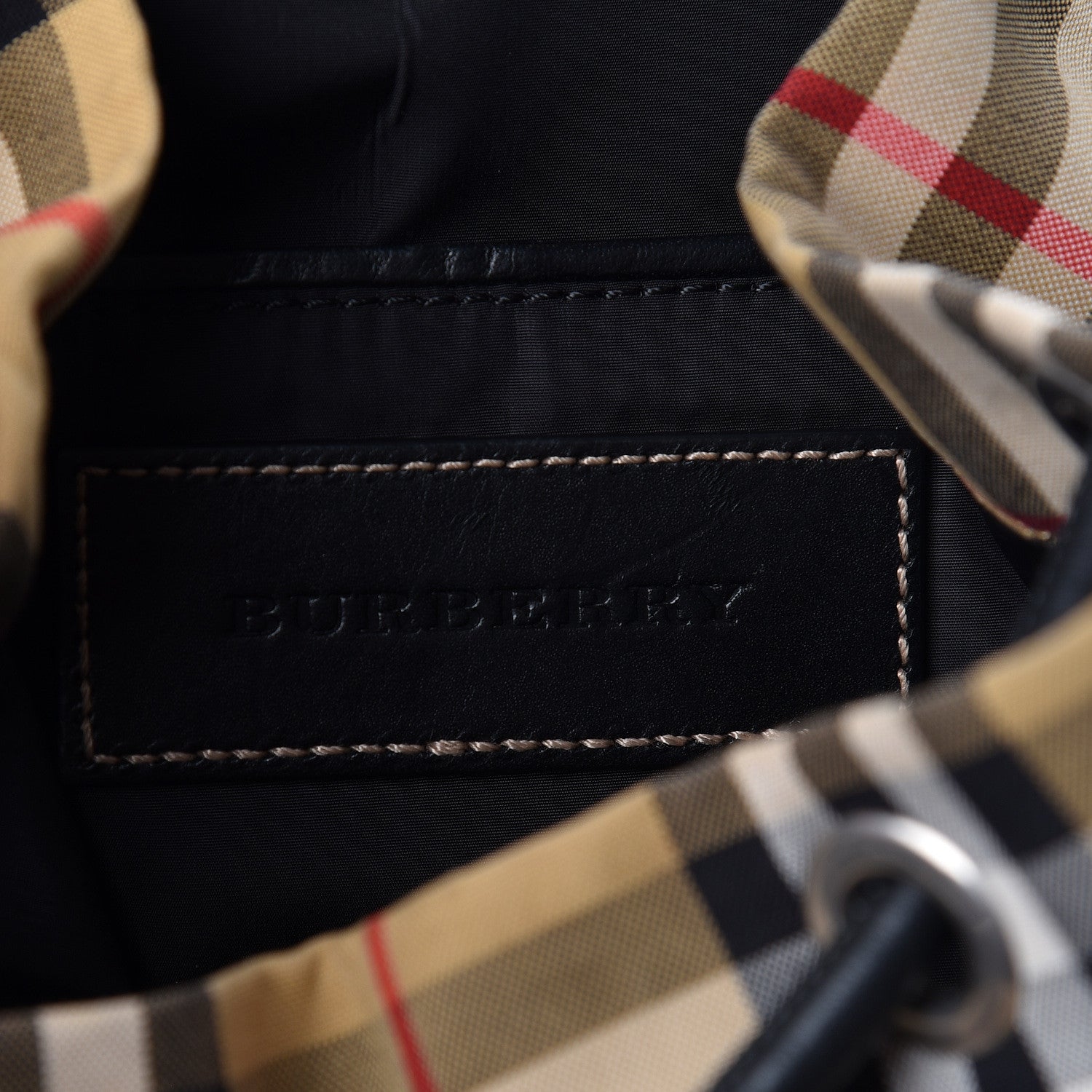 Burberry Vintage Check Small Rucksack Backpack Antique Yellow 6 of 9