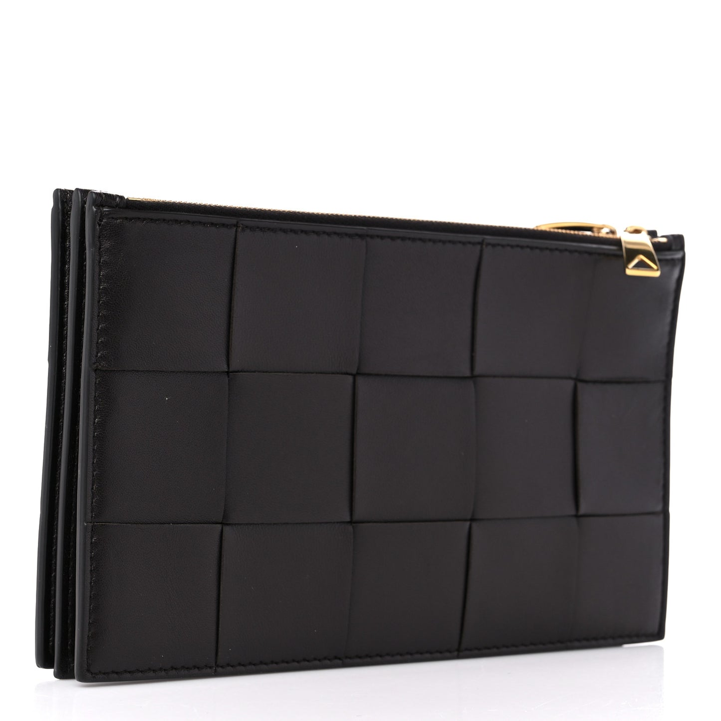 Nappa Maxi Intrecciato Trio Pouch Clutch Fondant