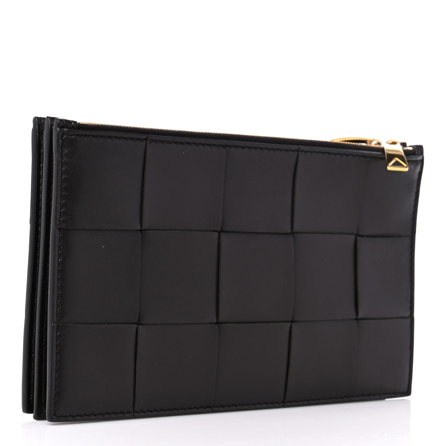 Bottega Veneta Nappa Maxi Intrecciato Trio Pouch Clutch Fondant 3 of 10