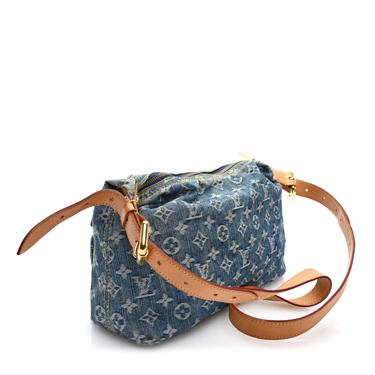 Louis Vuitton Monogram Denim Baggy PM Blue 3 of 9