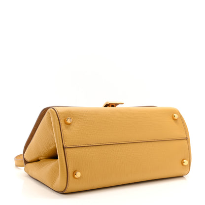 Bottega Veneta Textured Calfskin BV Angle Shoulder Bag Yellow 4 of 10