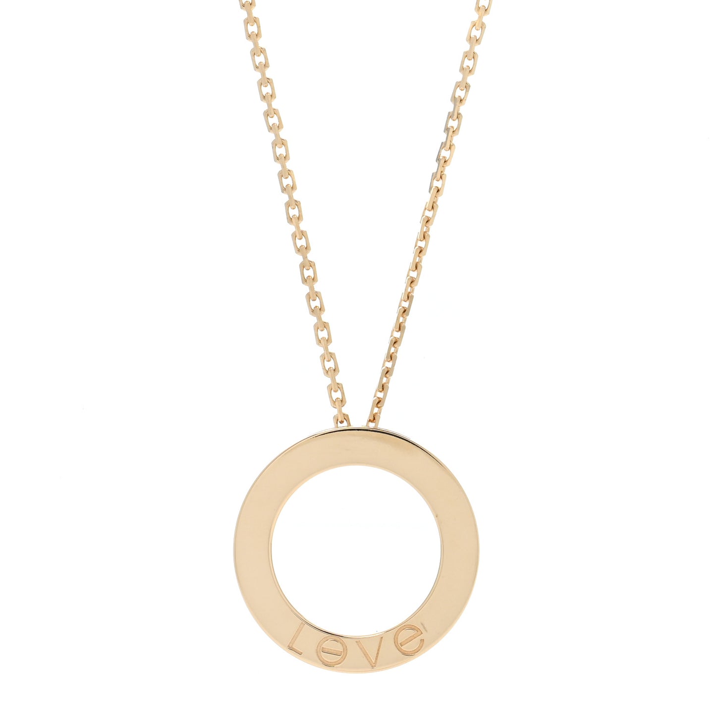 18K Yellow Gold LOVE Pendant Necklace