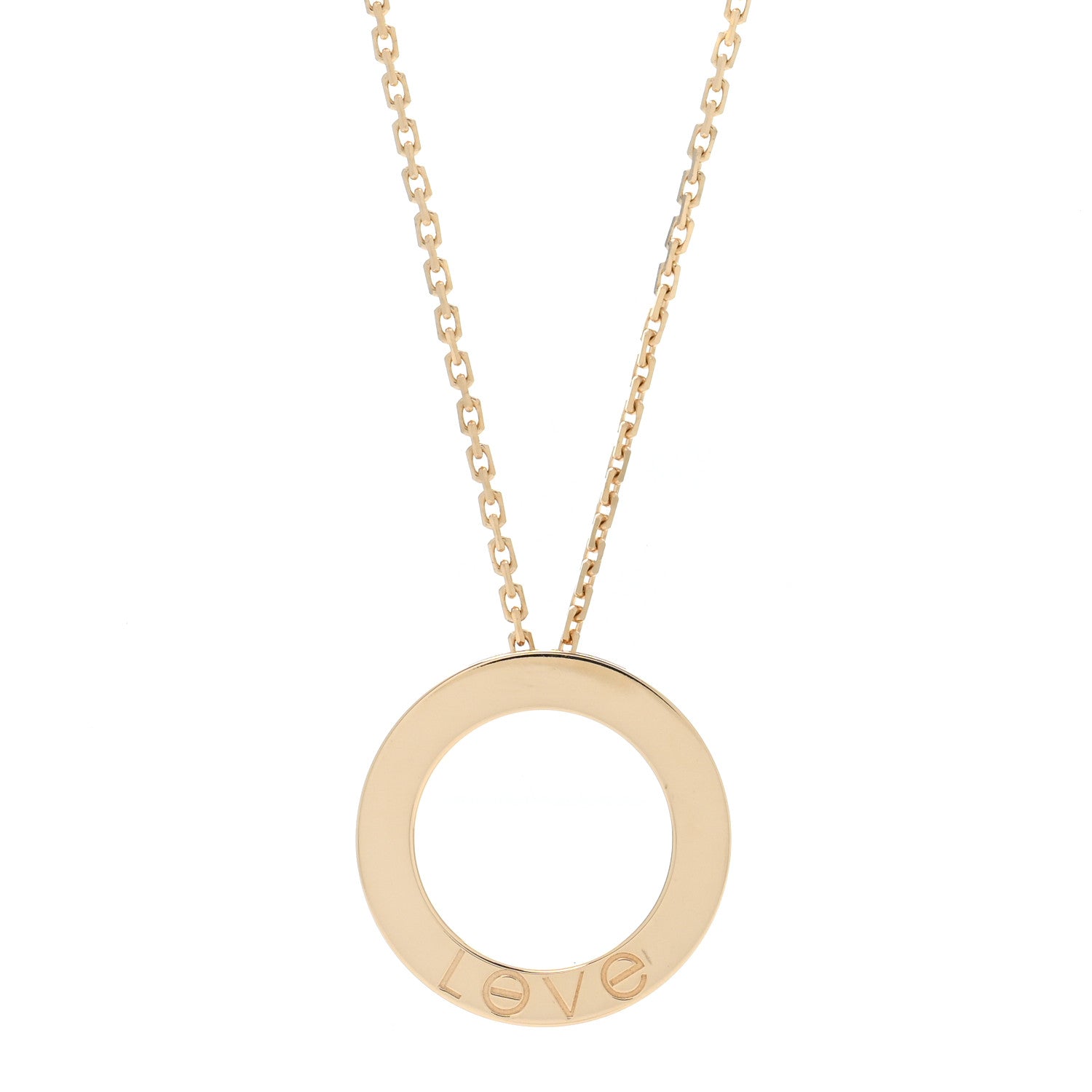 Cartier 18K Yellow Gold LOVE Pendant Necklace 4 of 7