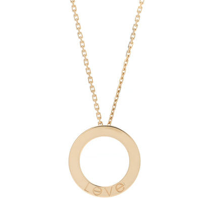 Cartier 18K Yellow Gold LOVE Pendant Necklace 4 of 7