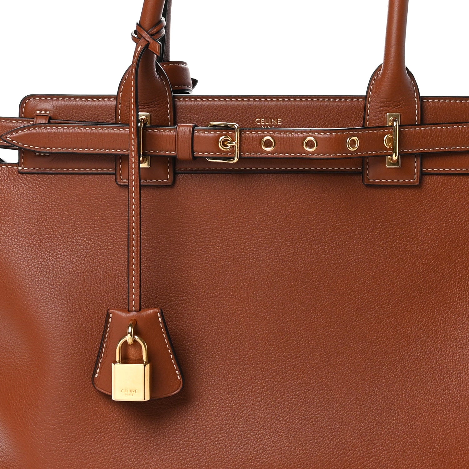 Celine Supple Calfskin Medium Conti Tan 7 of 10