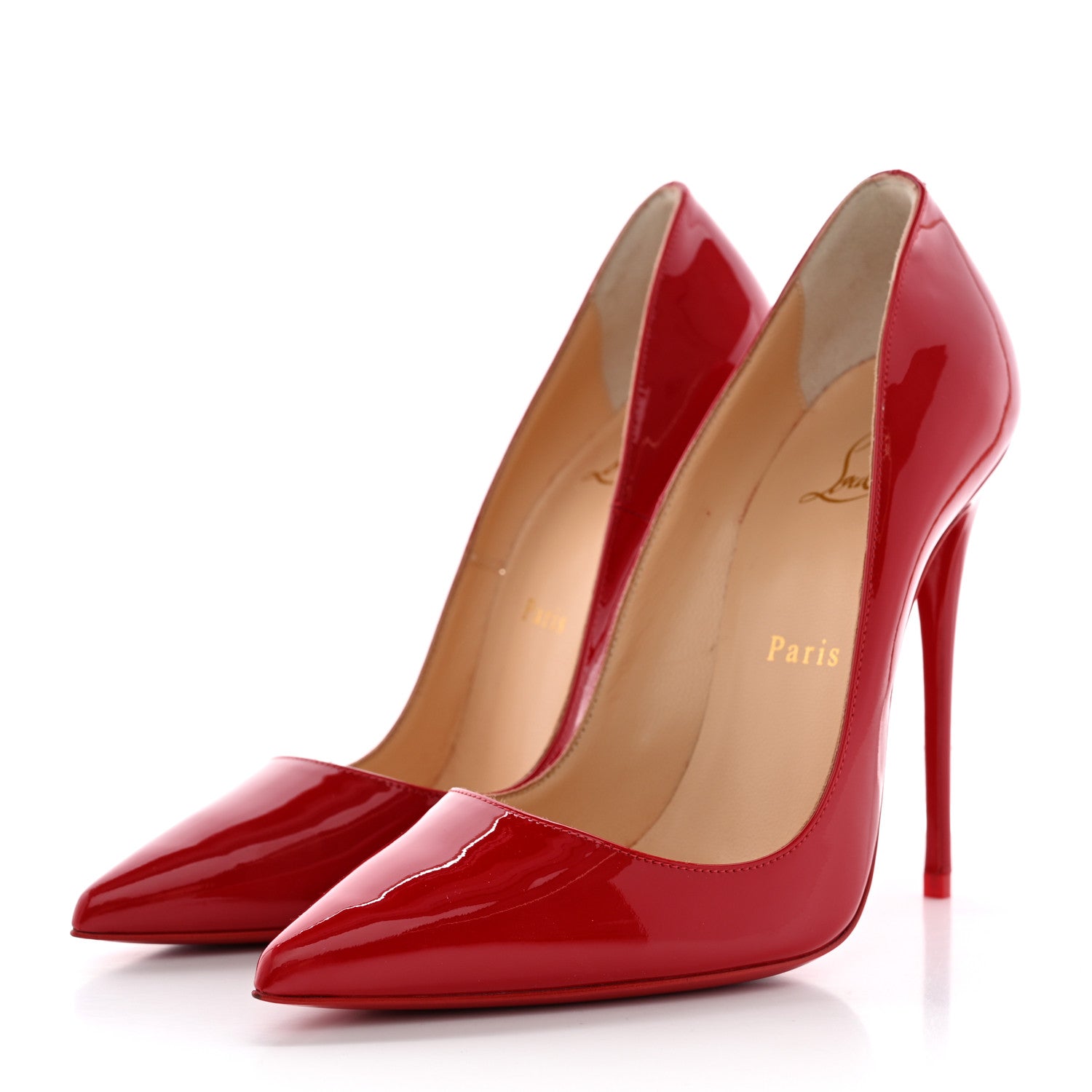 Christian Louboutin Patent So Kate 120 Pumps 37 Flamenco 2 of 13