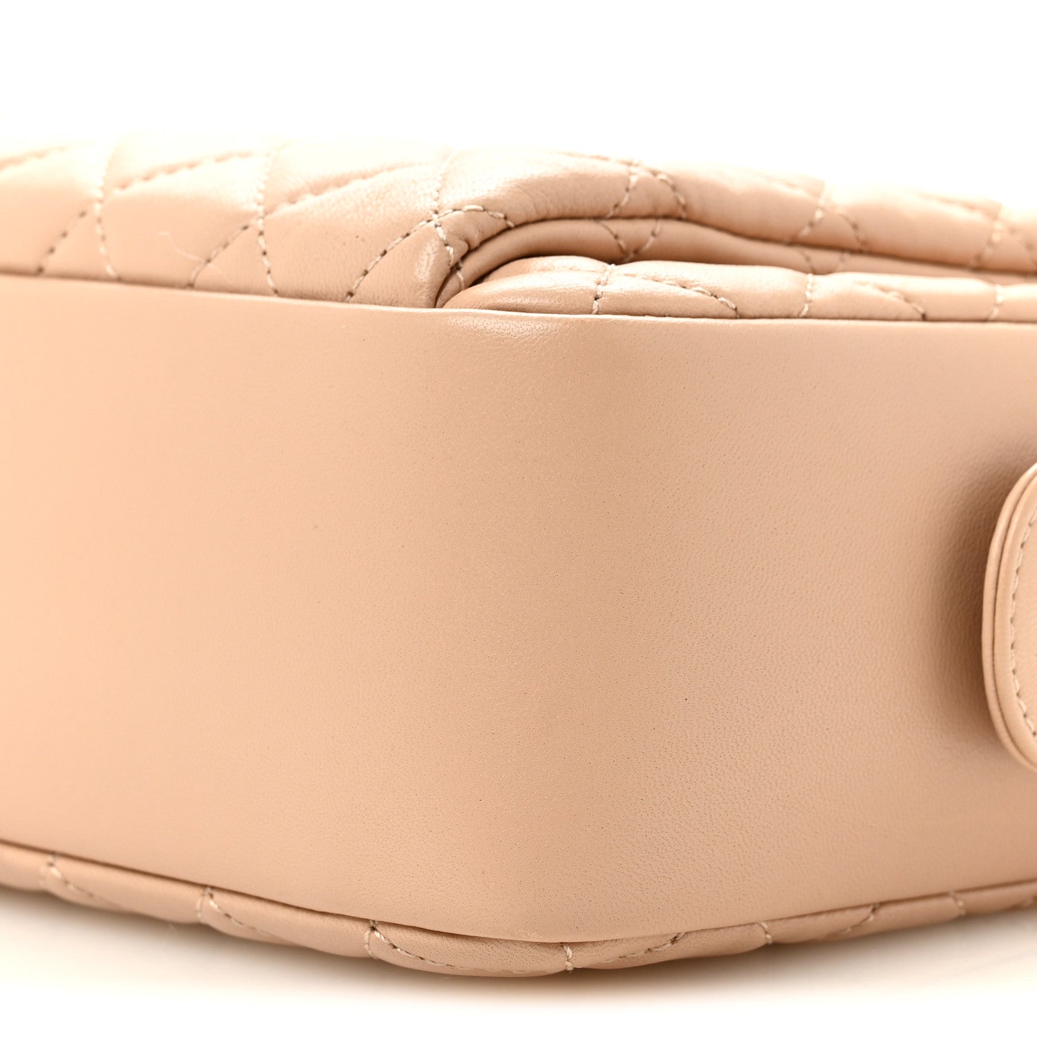 Chanel Lambskin Quilted Large Camera Case Beige Clair 10 of 12