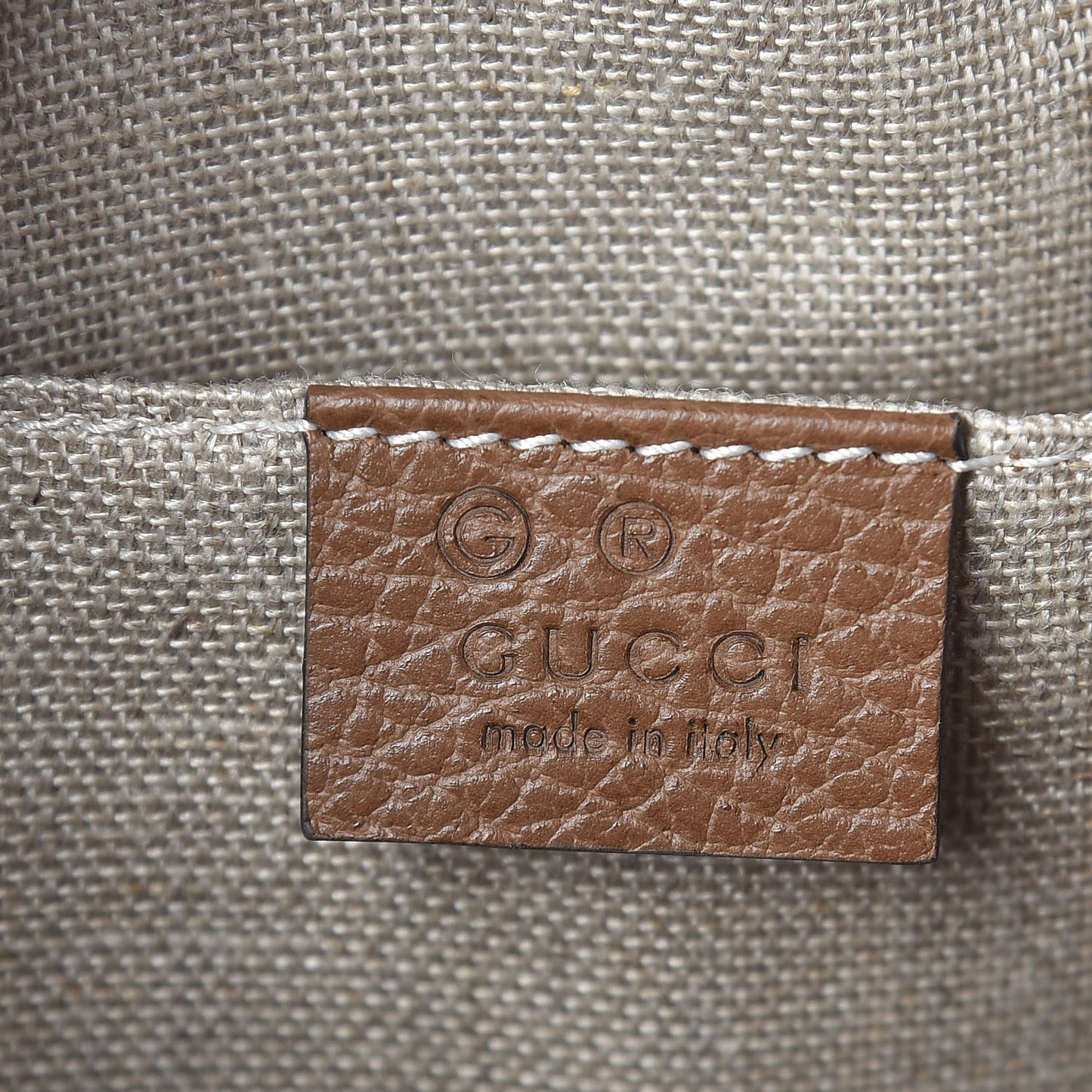 Monogram Mini Bree Messenger Bag Beige Tabacco