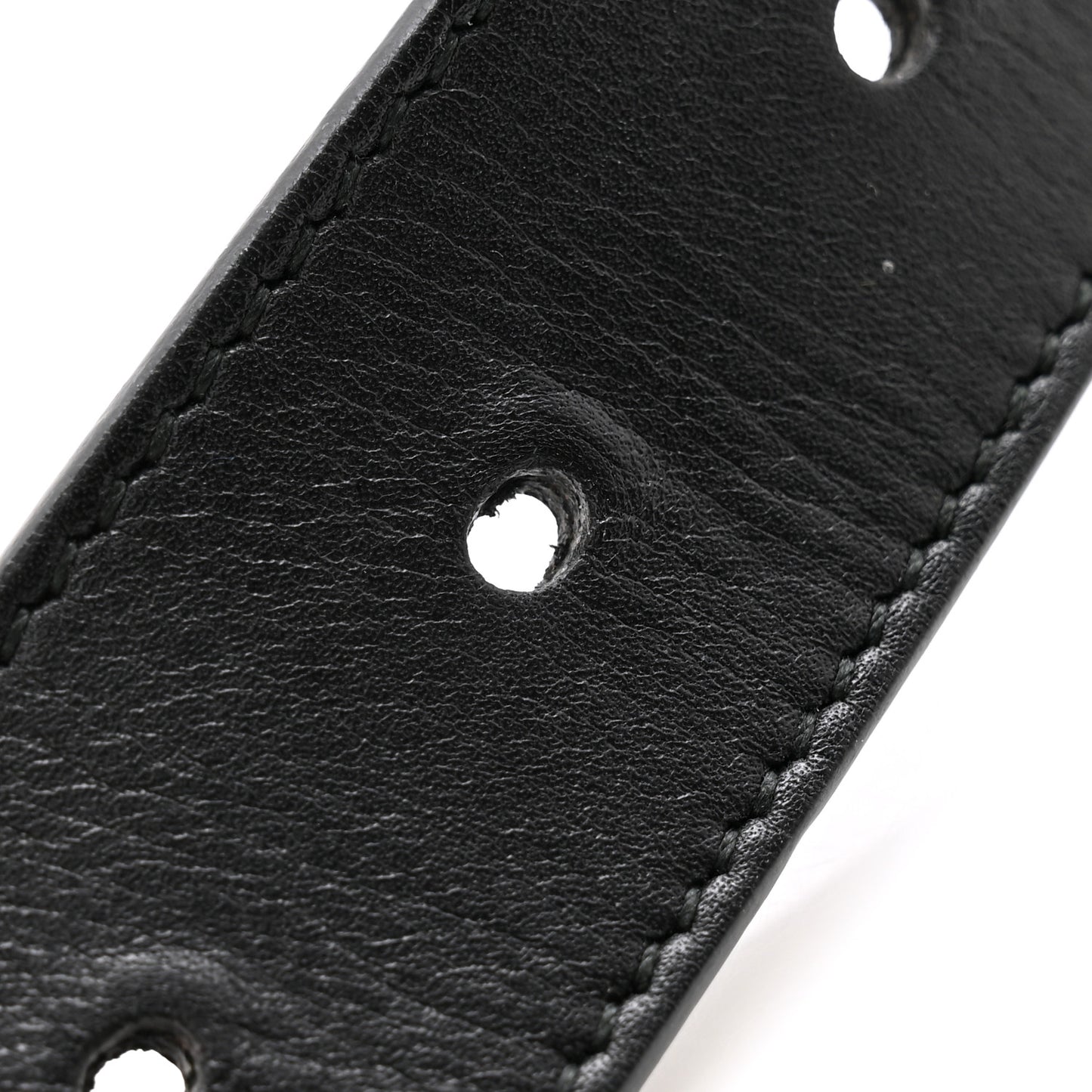 Moon Calfskin Double G 30mm Belt 75 30 Black