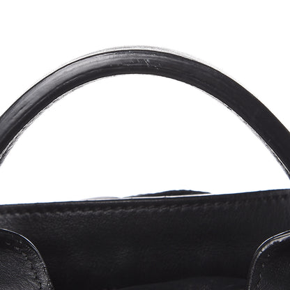 Fendi Nylon Vitello Liberty Vitello Dolce Monster Eyes Rounded Backpack Black Sunflower 13 of 14