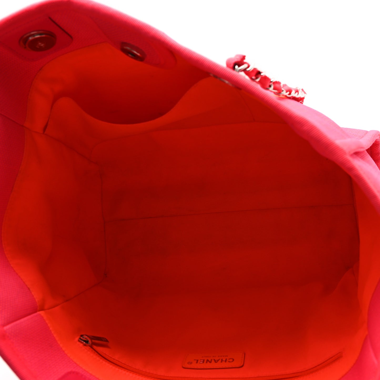 Mixed Fibers Small Deauville Tote Pink Orange