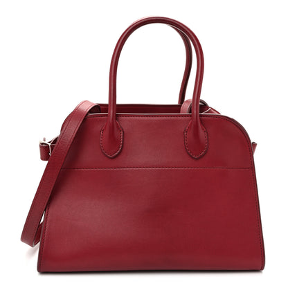 The Row Polished Saddle Calfskin Soft Margaux 10 Bag Amaranto 1 of 9