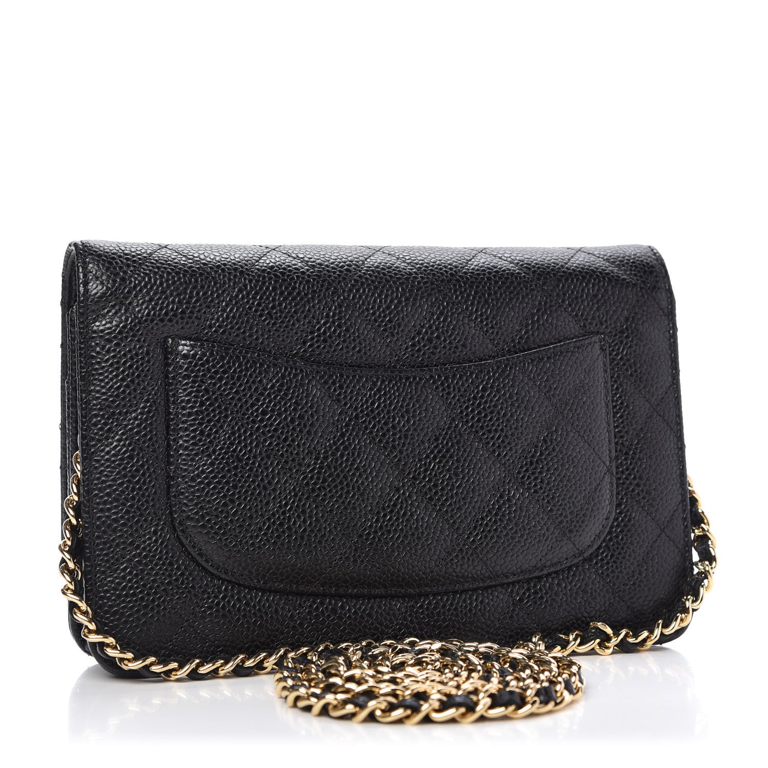 Chanel Caviar Quilted Wallet On Chain WOC Black 3 of 11