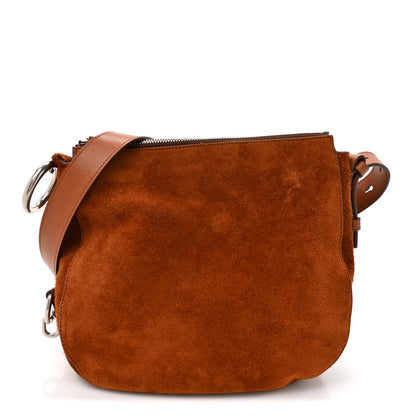 Burberry Suede Small Knight Bag Bruciato 1 of 12