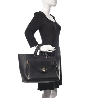 Mulberry Silky Calf Medium Willow Tote Black 2 of 17