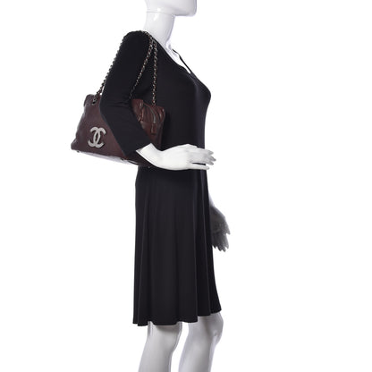 Chanel Calfskin Small Diamond Stitch Tote Brown 2 of 9