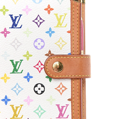 Louis Vuitton Monogram Multicolor Small Ring Agenda Cover White 6 of 8
